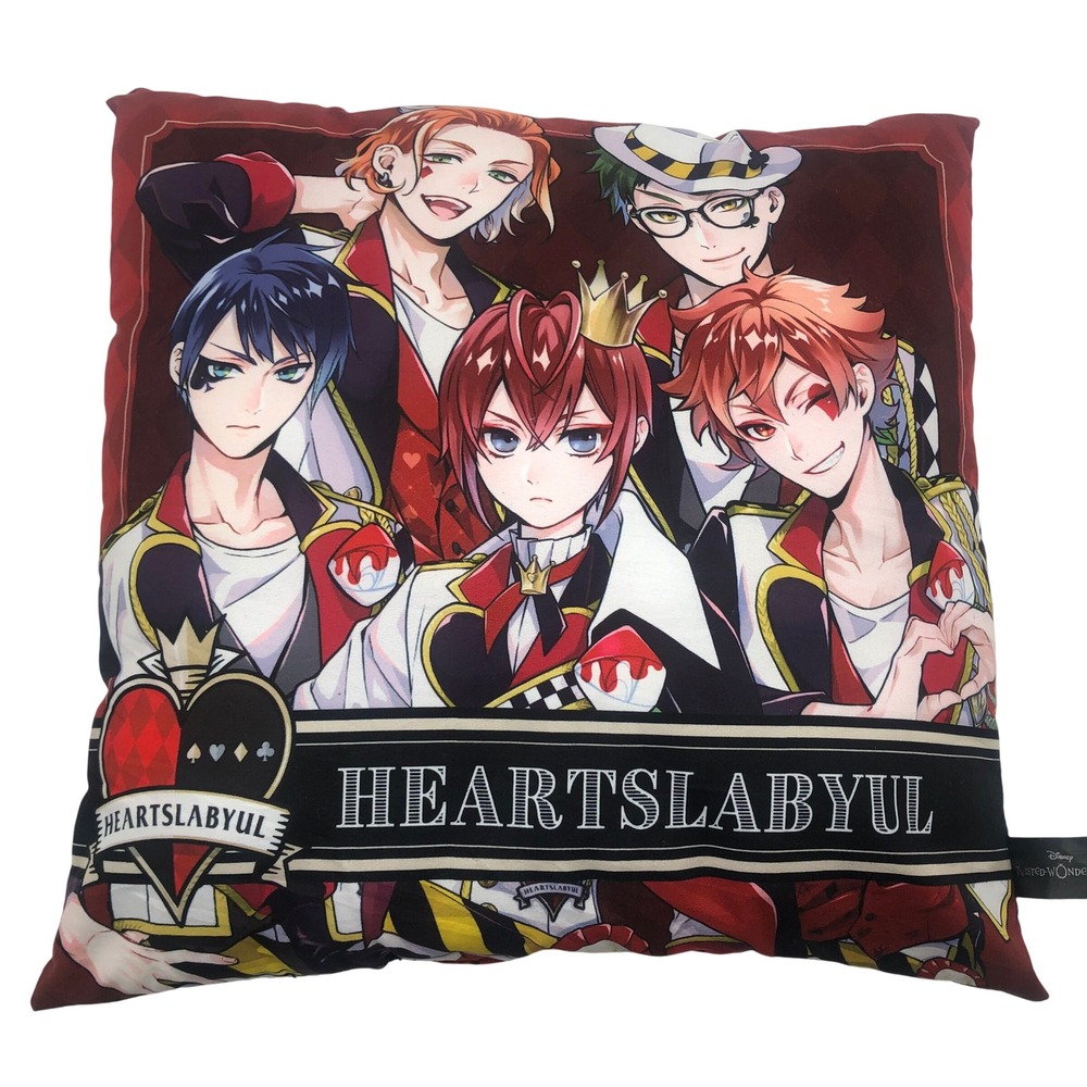Disney Twisted Wonderland Heartslabyul Dorm Throw Pillow Plush Cushion Riddle